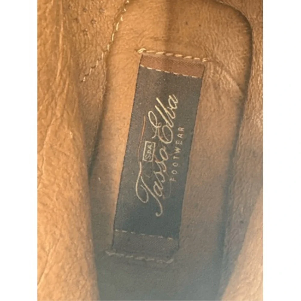 Tasso Elba Boots Men Size 8.5 Brown Leather Lace Up‎